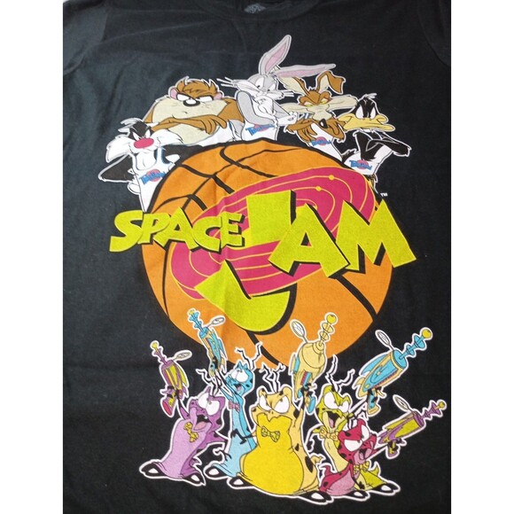 Space Jam Tune Squad T-Shirt Size M WB Looney Tunes Bugs Taz Daffy Unisex Tee - Picture 4 of 14
